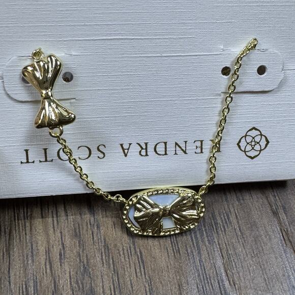 Kendra Scott Love Shack Fancy Elisa Sunny Meadow Purple Iris Illuson Necklace - Picture 4 of 8